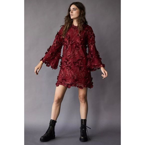 Free People x Mestiza New York Flora Mini Dress - Picture 1 of 3